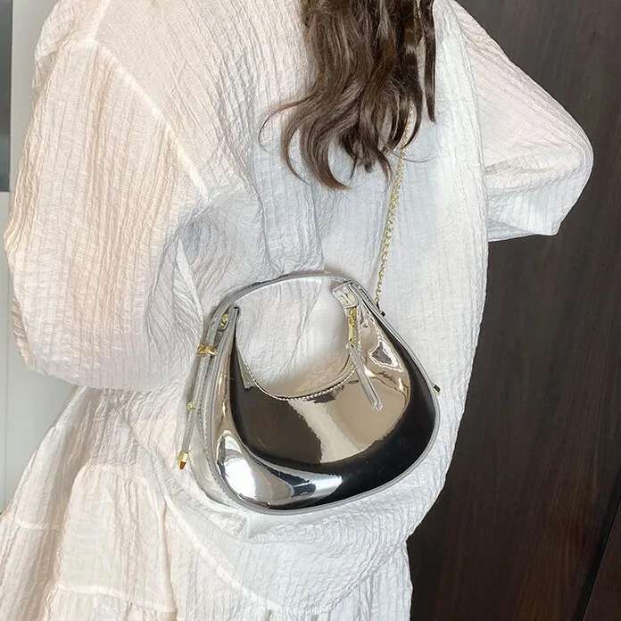 2025 Trendy Glossy Mini Bag For Girls. Compact And High End Fashion, Red Envelope - Inspired, Casual & Versatile Handbag
