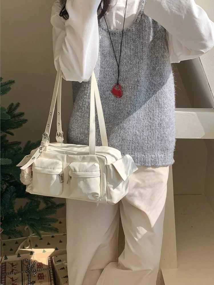 Soft PU Leather Shoder Bags Wen Fi Tree Pocket Large Capacity Underarm Bag 2025 New Korean High-quality Trend Handbags Z250516