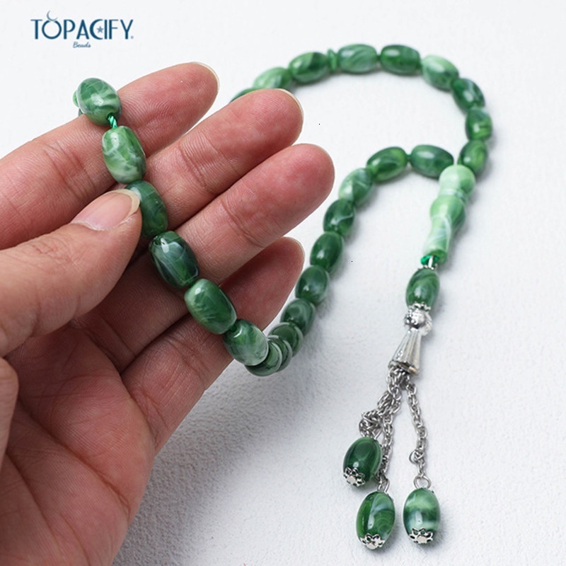 Islamic Saudi Arabia bracelet, 33 alloy pendants, prayer handheld counting beads, Muslim bracelet