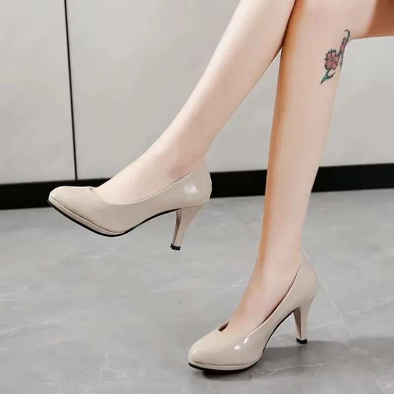 2024 Summer Classics Round Toe Women's Pumps Comfortable Shallow Office Ladies Solid Platform Female Shoes
