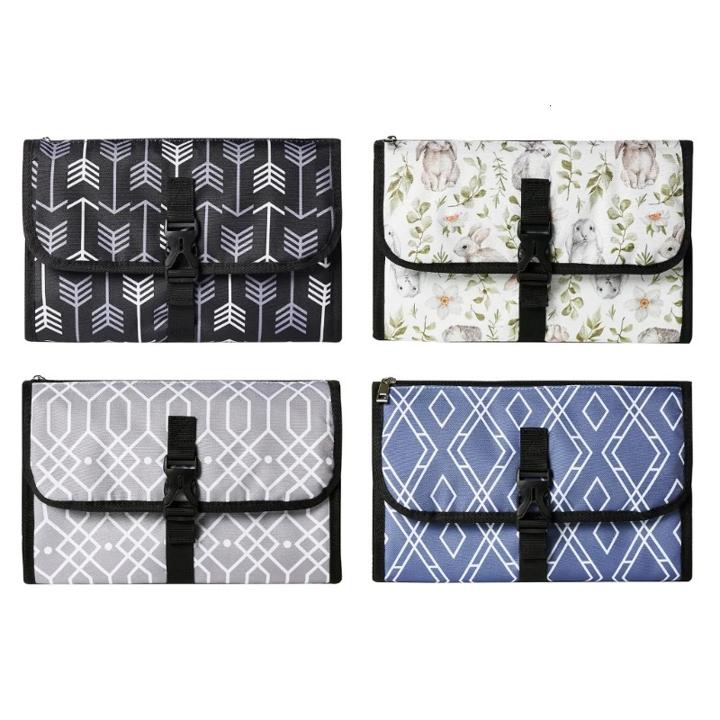 Foldable Baby Changing Pad Portable borns Waterproof Diaper Mat Hangable Strollers Organiser Case for Infant Toddlers 250515