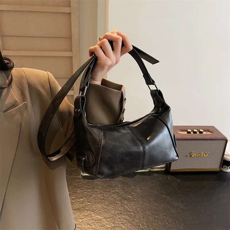 2025 Trendy Punk Style Underarm Motorcycle Bags. Fashion Led, Niche, Ideal For Hot - Wear, Shoulder & Crossbody Styles