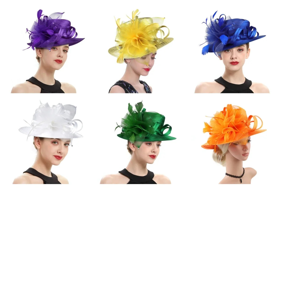 Perfect Most Satin Cloth Church Hat Deluxe Unique Pography Wedding Hat Fancy Formal Flower Fascinator Top Hat Female 250514