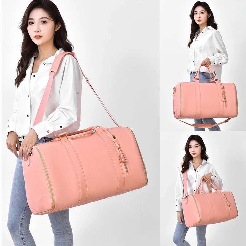 New Women's Folding Suit Travel PU Hand Lage Multi Functional Waterproof Storage Large Capacity Men's Bag