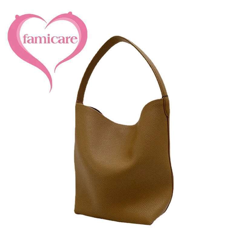 Hot Sale Women Lady Lazy Style Soft Leather Shoulder Bag Underarm Pack Female Casual Large Tote Bucket Handbag Wholesale New