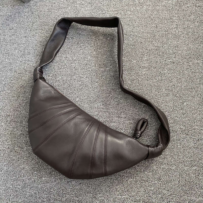 Tote Bag Genuine Leather New Texture Crossbody Bag Neutral Relaxation Bull Horn KQ