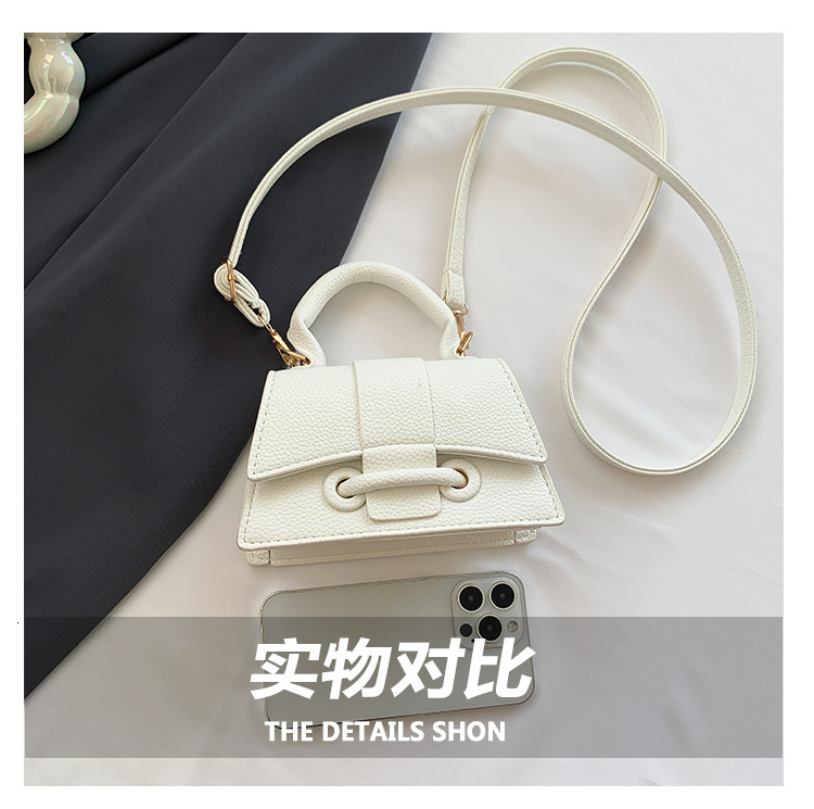 Women's with high-end feel, 2025 new niche handbag, versatile texture, mini diagonal cross bag