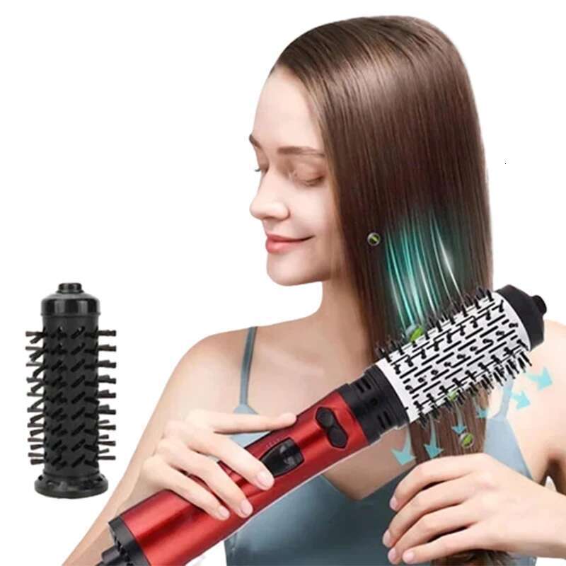 Electric Rotating Negative Ion Hair In 1 Round Hot Air Spin Set Volumizer Blow Dryer Brush With 2 Brushes