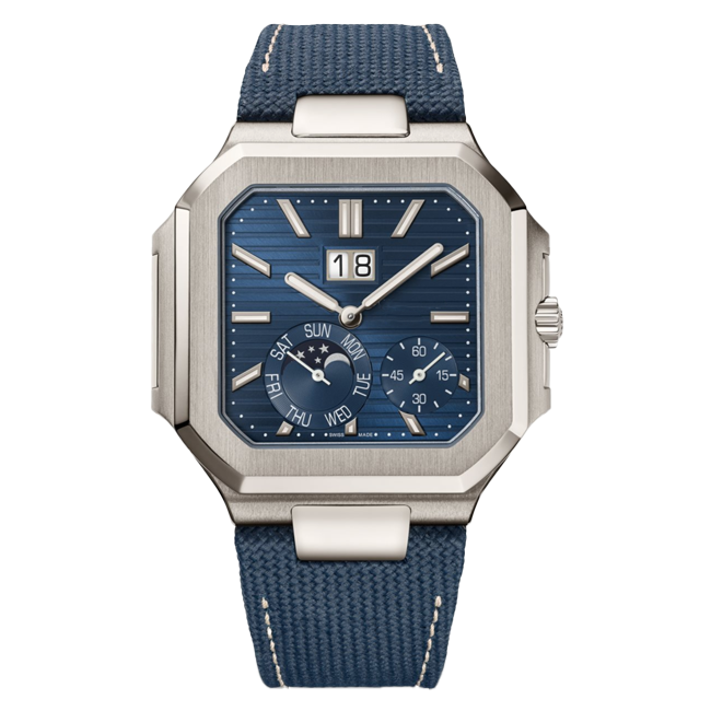 45mm Mens Watch Blue Luminous Square Automatic Mechanical Watches Stainless Steel Date Mens Wristwatch