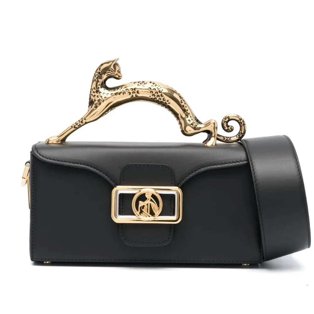 Famous Brand Replica Bags For Women High Quality Metal Handle Designer Shoulder Bag Elegant Fashion Rectangular Handbag