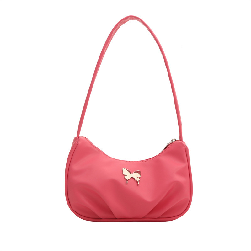 Free shipping on 2025 new designer bags Fashion bow niche underarm bag women's pleated handbag popular versatile and stylish shoulder bag