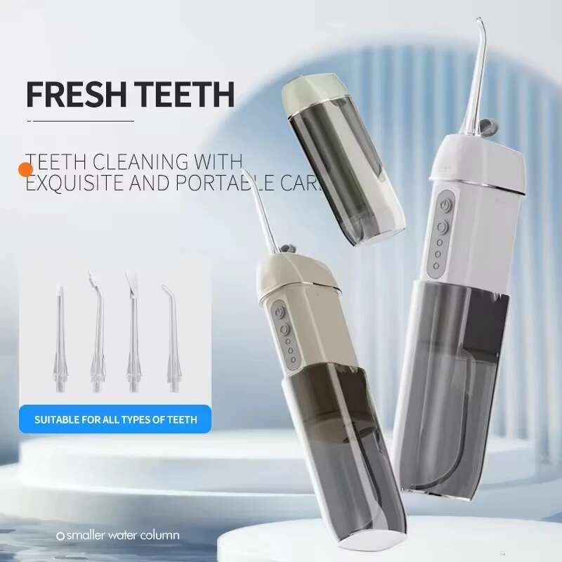 Piston Pump Flosser Electric Oral Irrigator Thread IPX7 Dental Jet USB Charging Pressure Water Teeth Cleaner