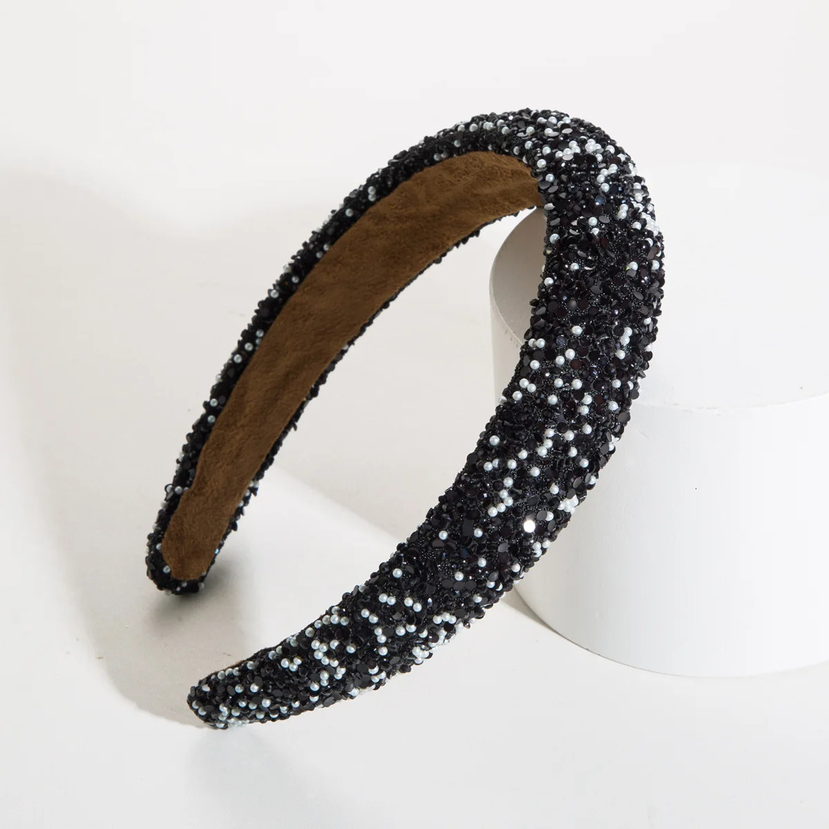 Crystal Wide Headbands For Women Girls Fashion Hairbands Elastic Hair Hoop Wash Face Hair Bands Female Hair Accessories 250509