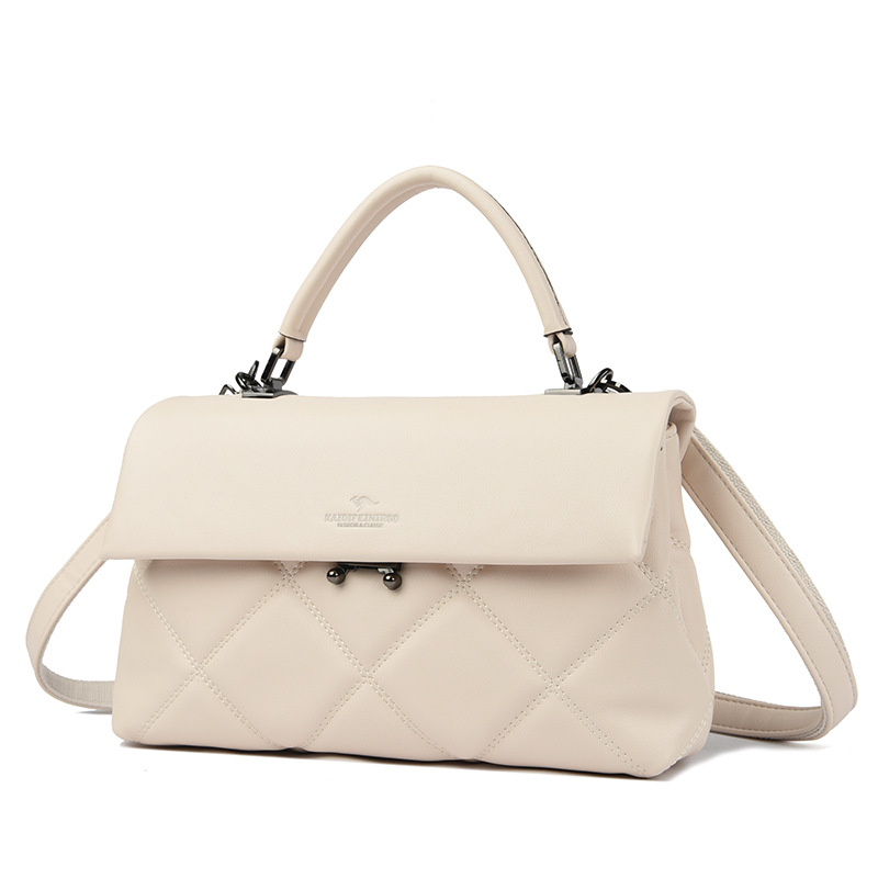 Designer-Crafted Diamond-Stitch Handbag 2024 - Women's Slim Quilted Crossbody Purse, Compact Vegan Leather Bag Free Shipping