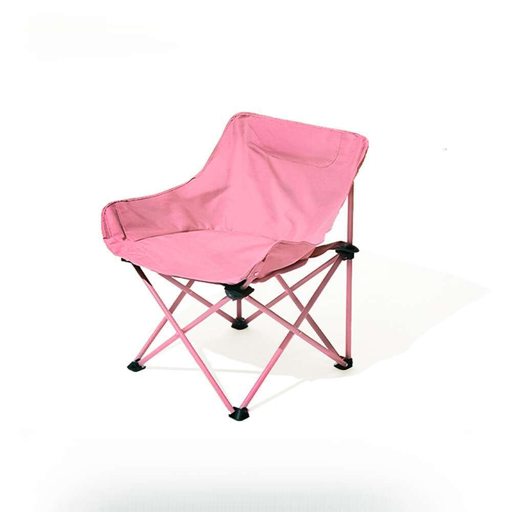Outdoor camping with backrest, moon portable fishing chair, art folding chair