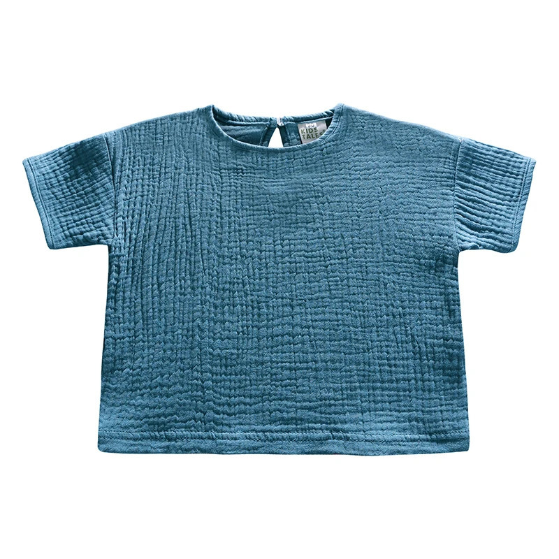 Summer Kids 100% Cotton Shorts Sets Breathable Short Sleeve Outfits for Toddler Boys Girls Children Clothes Sets 1-8years 250515