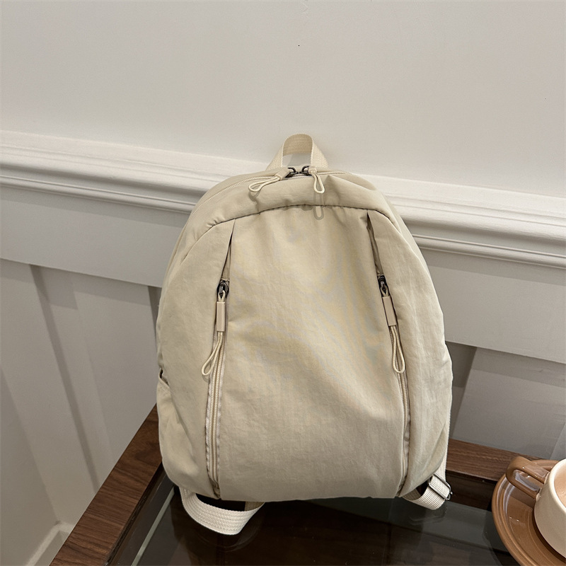 Free Delivery Designer Bag Fashionable And Versatile Backpack Women In The Spring Of 2025 Soft Girl For School Students High Looks Lazy Style Backpack