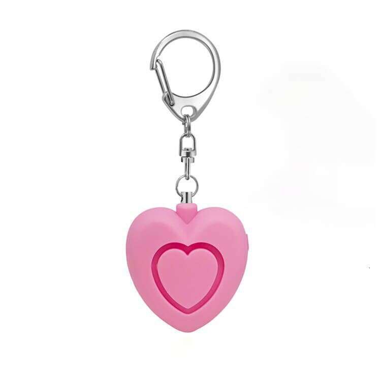 Hot selling heart-shaped device, electronic gift, keychain, personal alarm, female anti wolf alarm