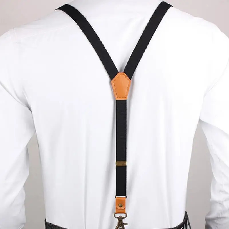 Vintage Mens Suspenders 3 Hooks Suspenders Man For Pants Casual Mens Trouser Suspenders Fashion Adjustable Womens Braces 250515