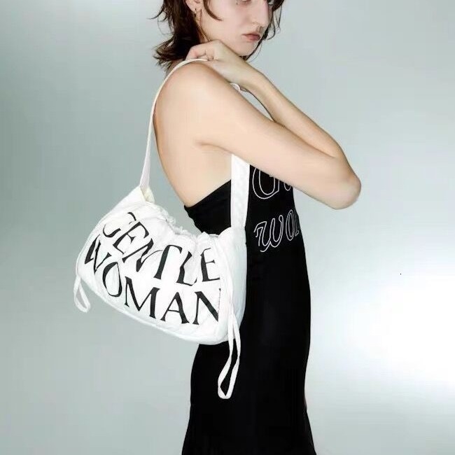 GENTLEWOMAN Dumpling with Cotton Letters 2025 New Versatile Ice Same Style Single Shoulder Underarm Bun from Thailand