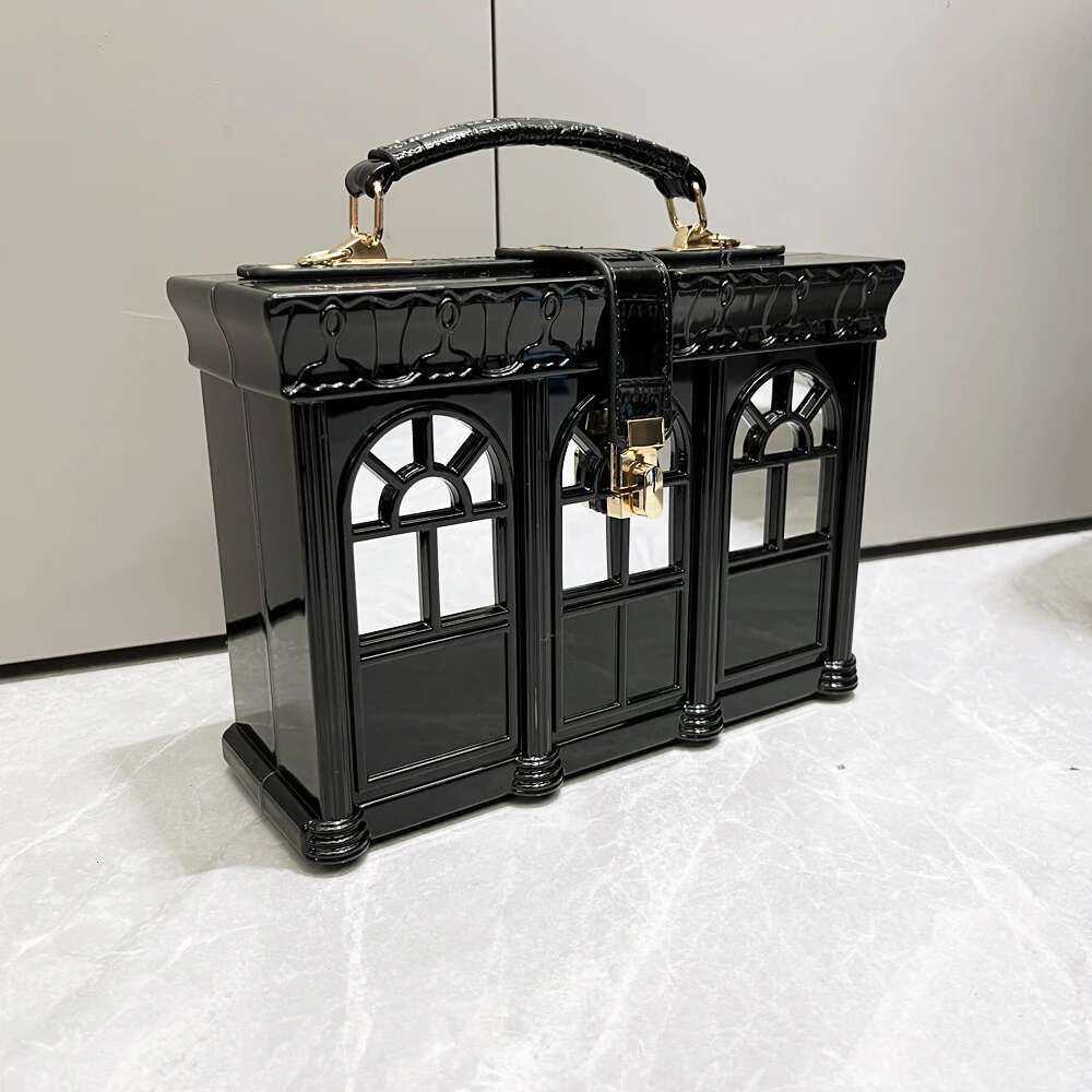 Purses And Handbags Designer Shoulder For Women Party Banquet House Shape Purse Funny Bag Evening Clutch Bag