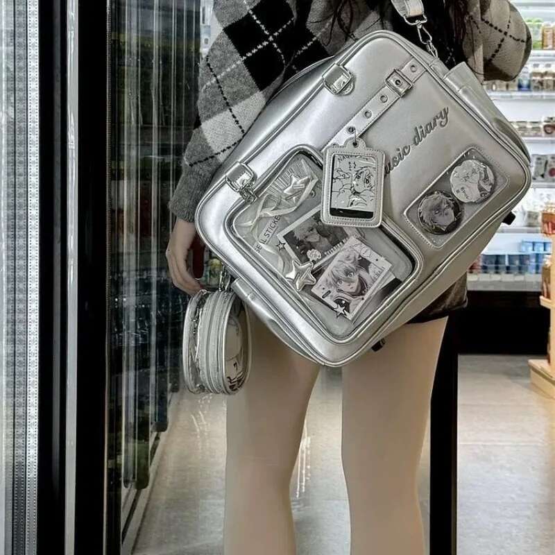 New Fashion Women's Y2k Doll Ita Large Capacity JK Uniform Shoulder Bag Preppy Style Handbag Ulzzang Backpack