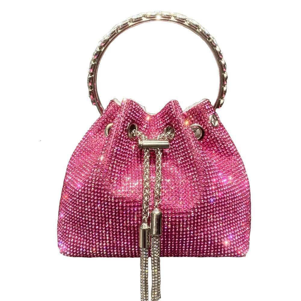 purses and handbags for women Designer bucket clutch purse evening banquet bag Crystal rhinestone shoulder bags