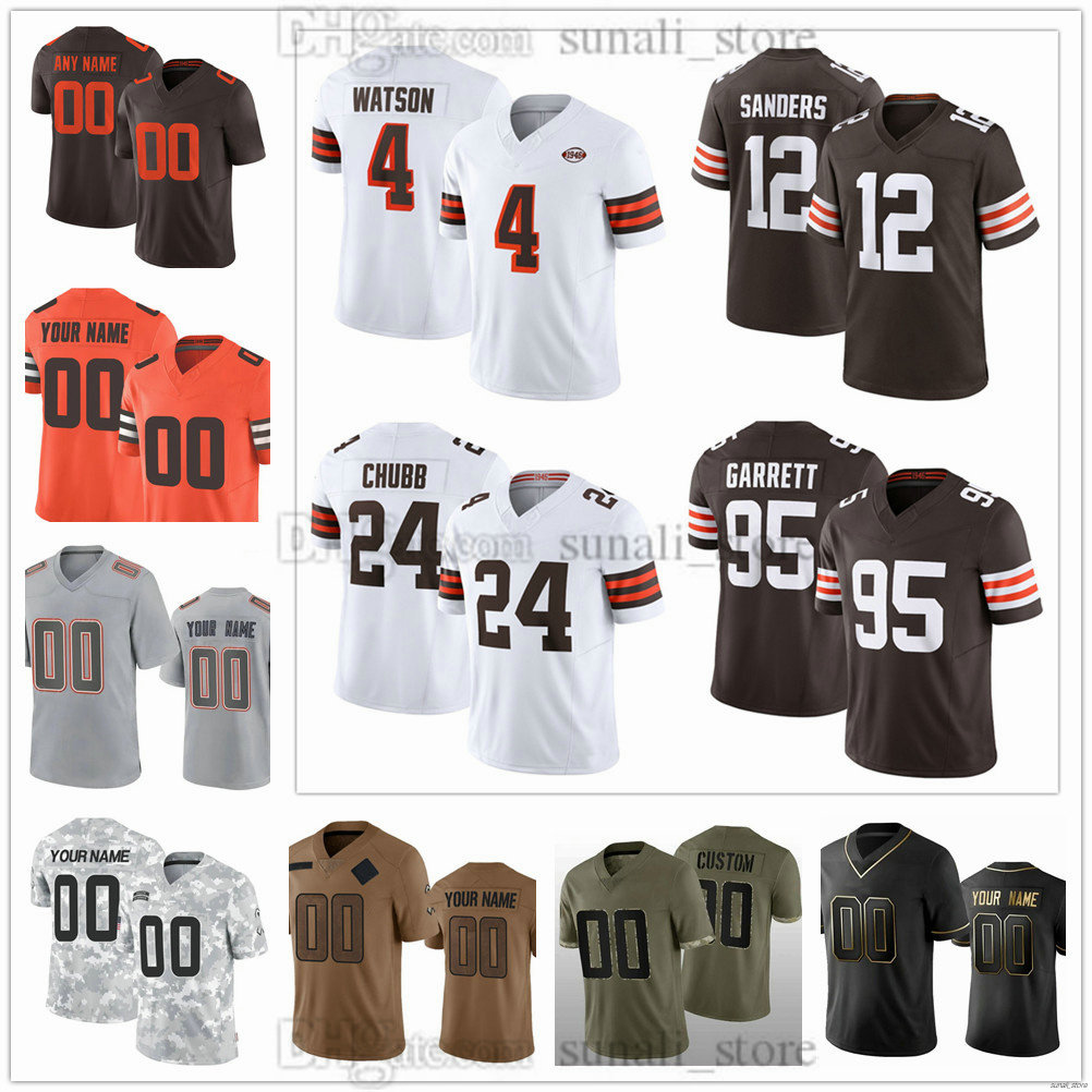 12 Shedeur Sanders Jersey 2025 Men's Football 94 Mason Graham 49 Carson Schwesinger 10 Quinshon Judkins 88 Harold Fannin Jr. 5 Dillon Gabriel 22 Sampson Stitched