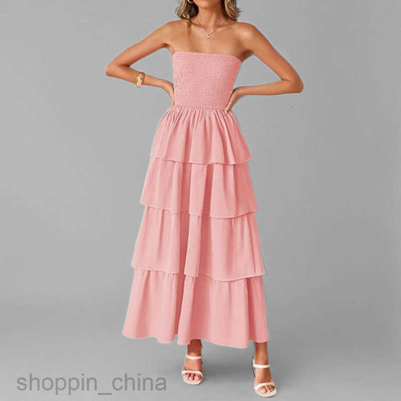 Women Dresses Spring New Women's Clothing Elegant Skincare Solid Color Long Dress for Women
