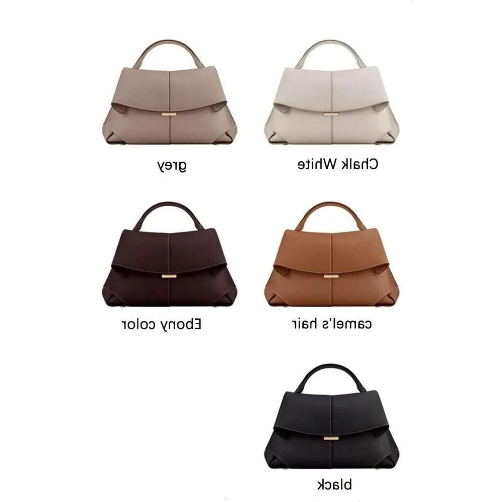 French style PO bag womens MOKKI series leather highquality pleated shoulder handbag fashion 240913