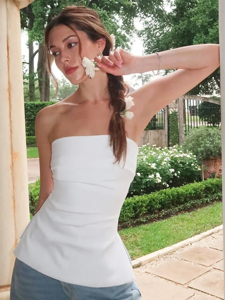 Solid Tube Tops For Women Strapless Bra Turndown Slash Neck Womens Lingerie Backless Bralette Femme Split Bandeau Top Sexy 250515