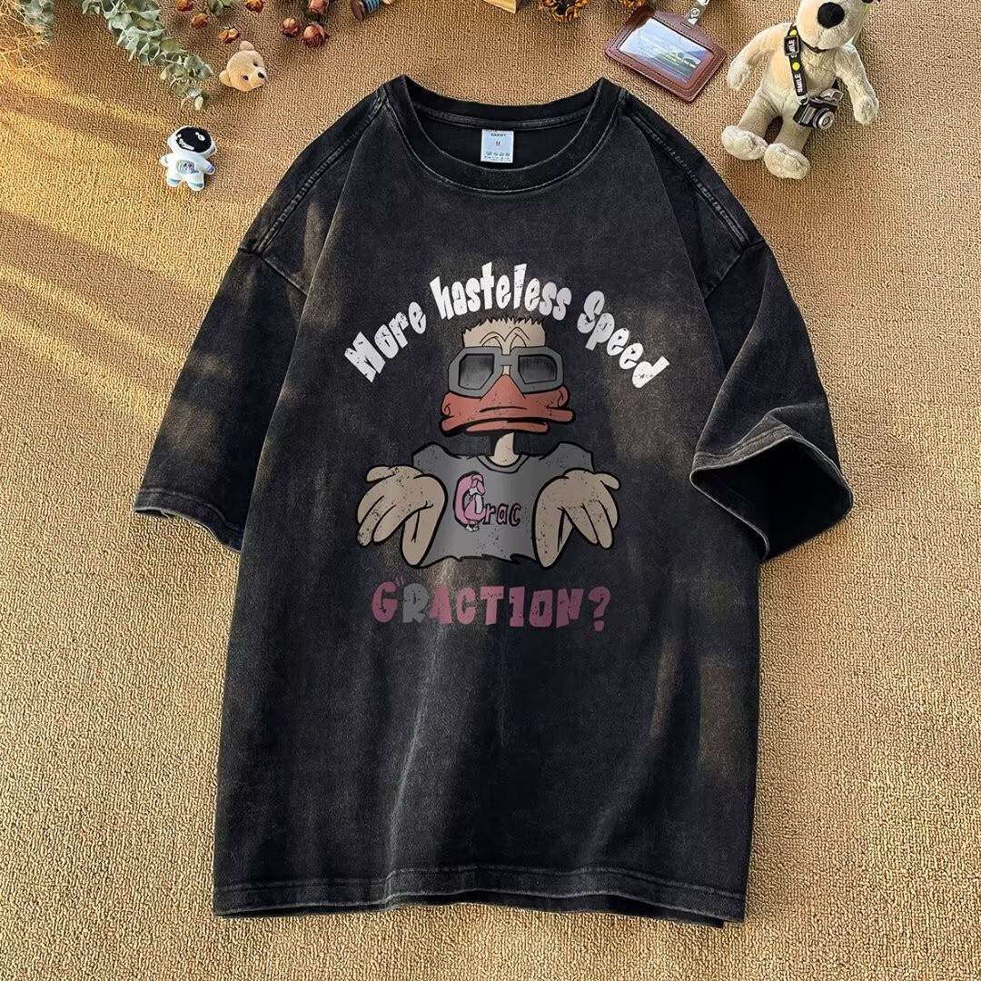 2025 Spring/Summer Fashion Designer Design Men's Short sleeved T-shirt Popular High Street Loose Half Sleeve