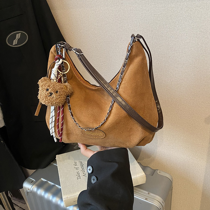 Free Delivery Designer Bag Matte High End Chain Shoulder 2025 Winter New Item Niche Design Versatile Ins Crossbody Tote Luxury Bag