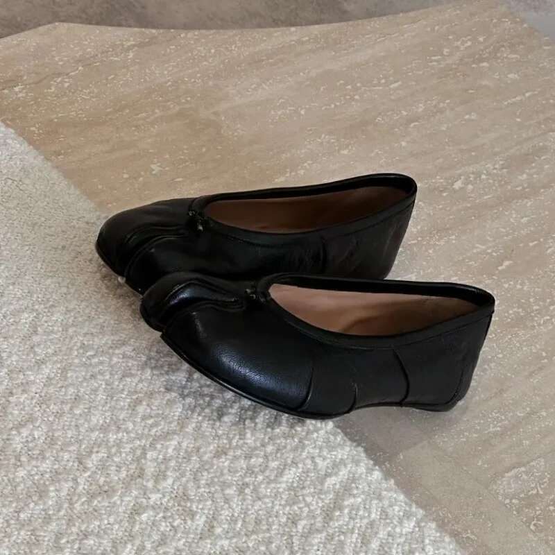Migua Flat Ballet Slippers Tabi Toe-shaped Single Pig Hoof Shoes Summer-ready Sheepskin Insoles Niche Style