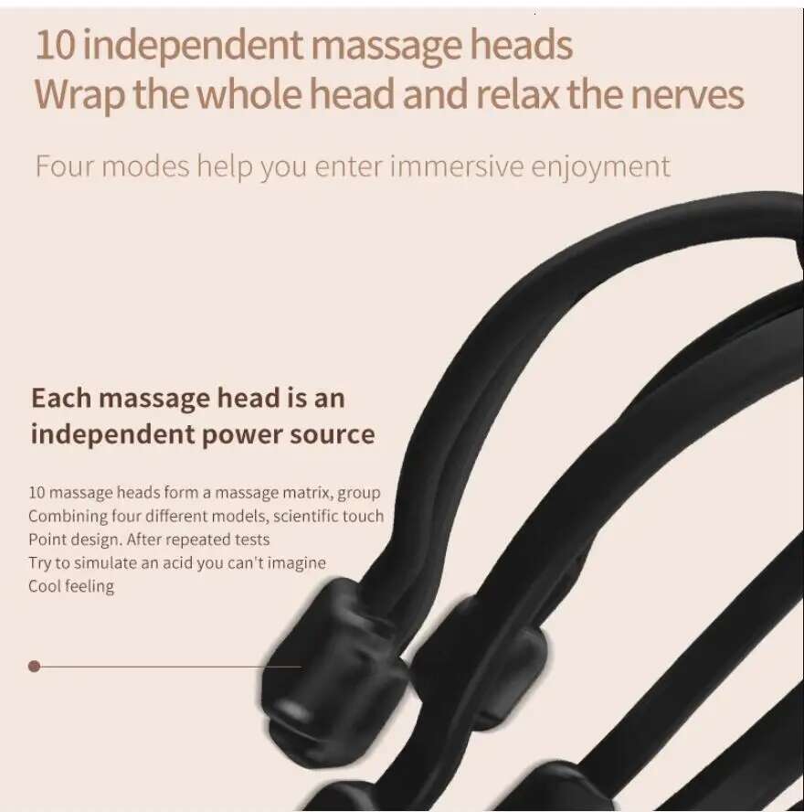Electric Massager Octopus Scalp Massage Bluetooth Music Vibration Head Scratcher For Relax & Stress Relief Improve Sleep