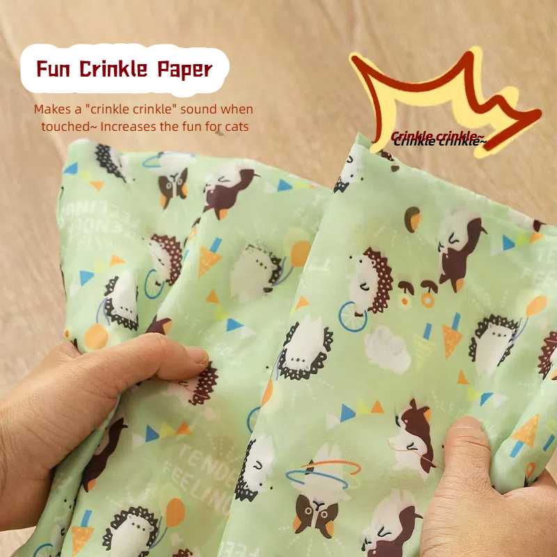 Durable Kitty Tunnels for Cats - Interactive Puzzle Bag with Crunchy Sounds