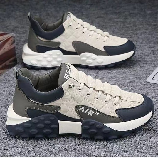 Fashionable dad for men 2025 autumn breathable Korean version comfortable running low cut fashionable men's sports shoes