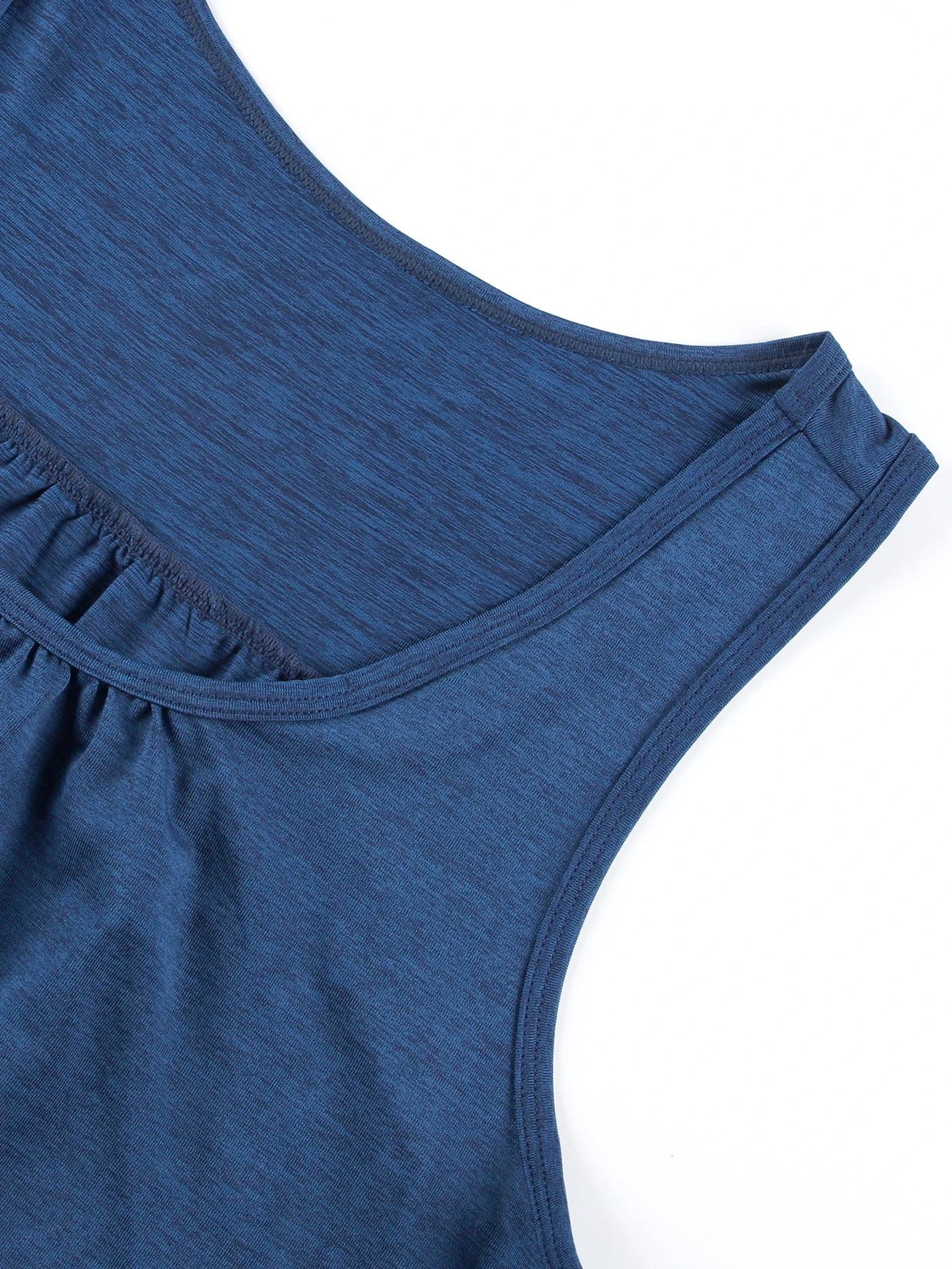 Womens VNeck Pleated Vests Casual Sleeveless Tank Tops Solid Color Knit Summer Comfortable Vest Breathable Loose 250515