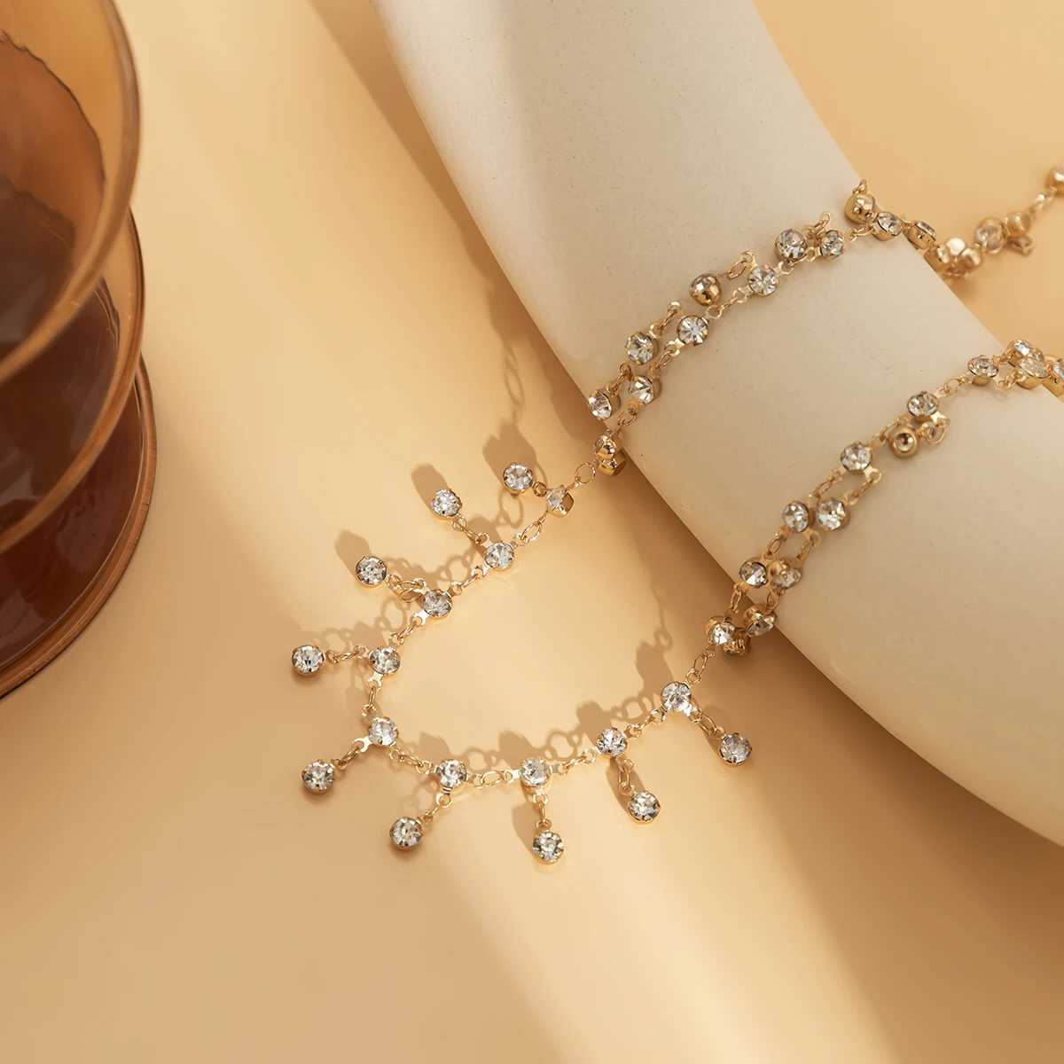 New Fashion Punk Rhinestone Tassel Belly Chains for Waist Women Luxury Shine Sexy Body Chain Y2K Jewelry Minimalism Accessories Y250515