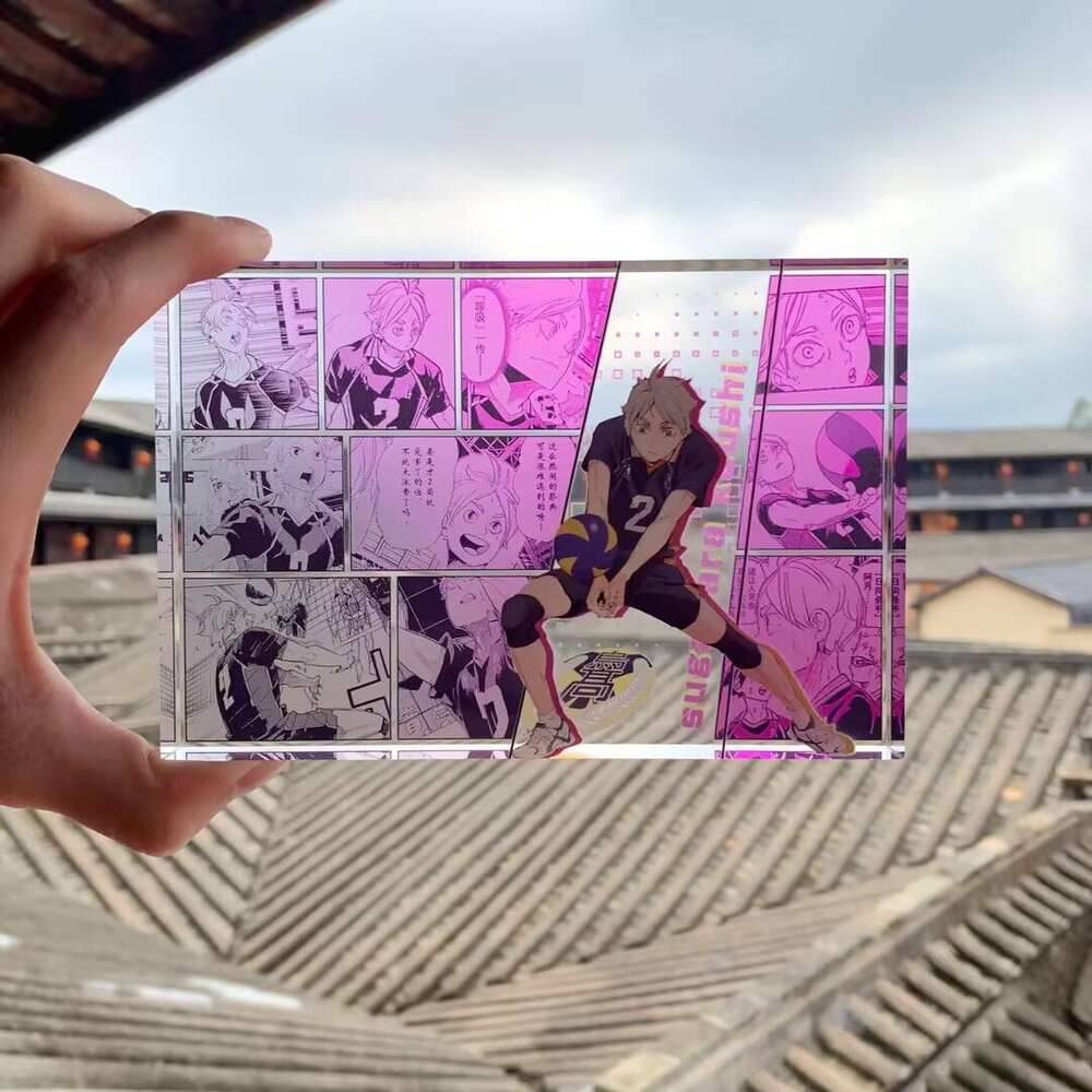 Volleyball Teenagers Sign Acrylic Brick Sunrise Xiangyang Shadow Mountain Feixiong anime Animation Peripheral Desktop Decoration