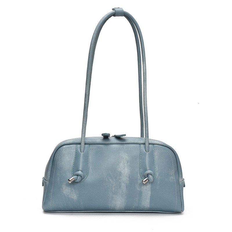 Large capacity bowling for women 2025 new fashionable simple Boston bag, stylish and versatile single shoulder armpit bag