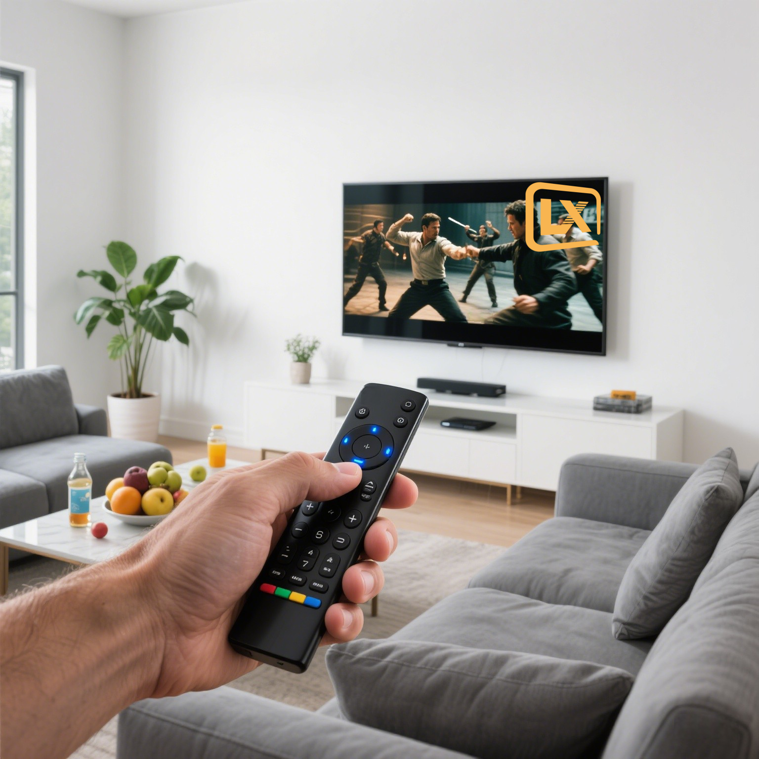 4k LX Commandez 1 pour 3 appareils Telecommande Leadcool 4K FHD Smart TV Lxtream Android TV BOX