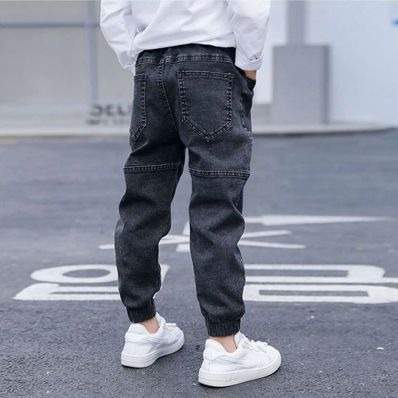 Kids Skinny Jeans Boys Denim Clothing Bottoms Casual Trousers Children Clothes Pants Garments Jeans 4-11 Years 250515