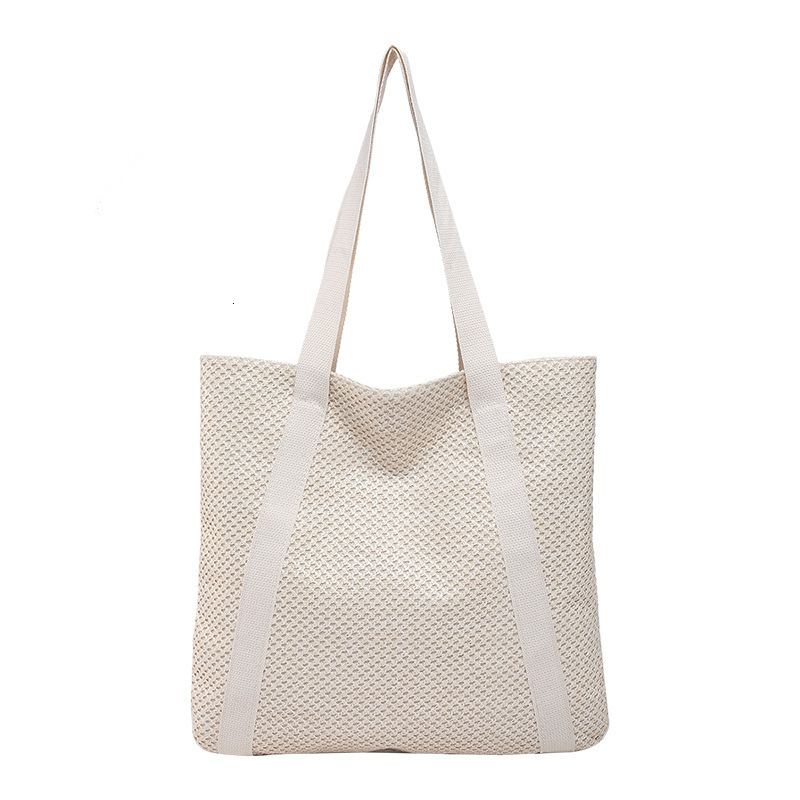 2025 Fashion Straw Women's New New Free Delivery Designer Bag Versatile Large Capacity Luxury Bag Commuter Shoulder Tote Beach Woven Bag
