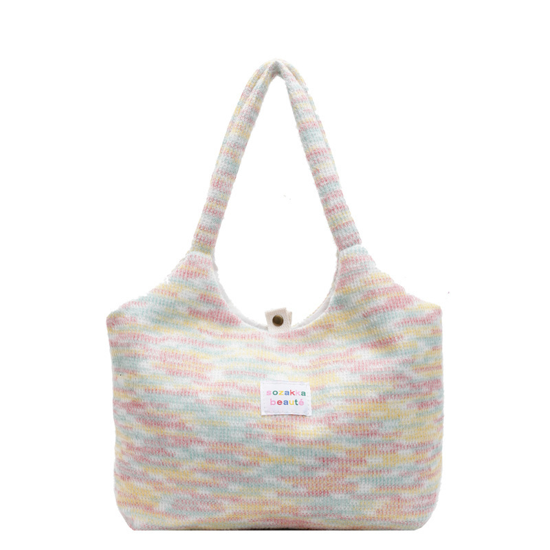Free Delivery Designer Bag Winter Large Capacity Plush Female Niche Design Shoulder Ins Style Versatile Student Tote Luxury Bag