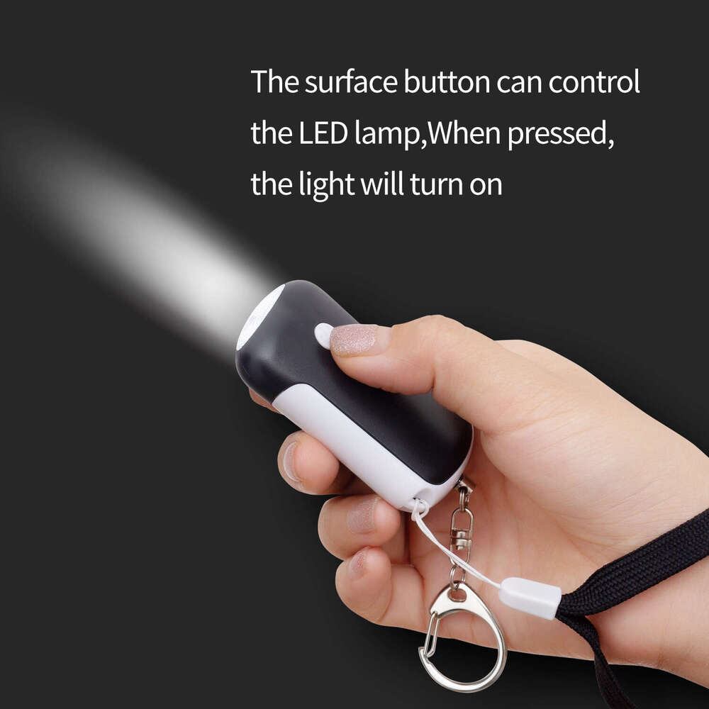 Meinoe flashlight device with light for women, children, elderly, personal alarm, bag decoration, anti wolf artifact