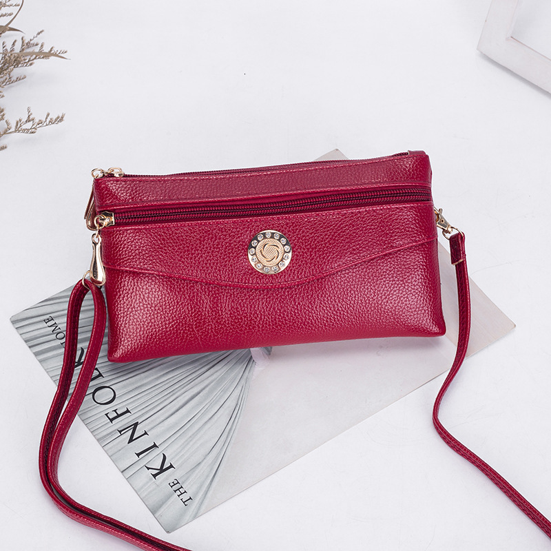 Free Delivery Designer Bag Daioya's new lychee patterned mini shoulder crossbody Korean version fashionable women's bag, small bag New Free 