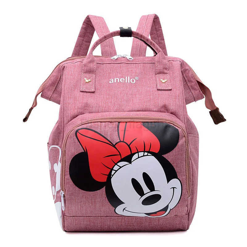 Disney New Disney Diaper Bags Women Backpack Mickey Mouse Travel Nursing Bag Baby Care Large Capacity Mommy Multifunction Shoulder BagXJ250515