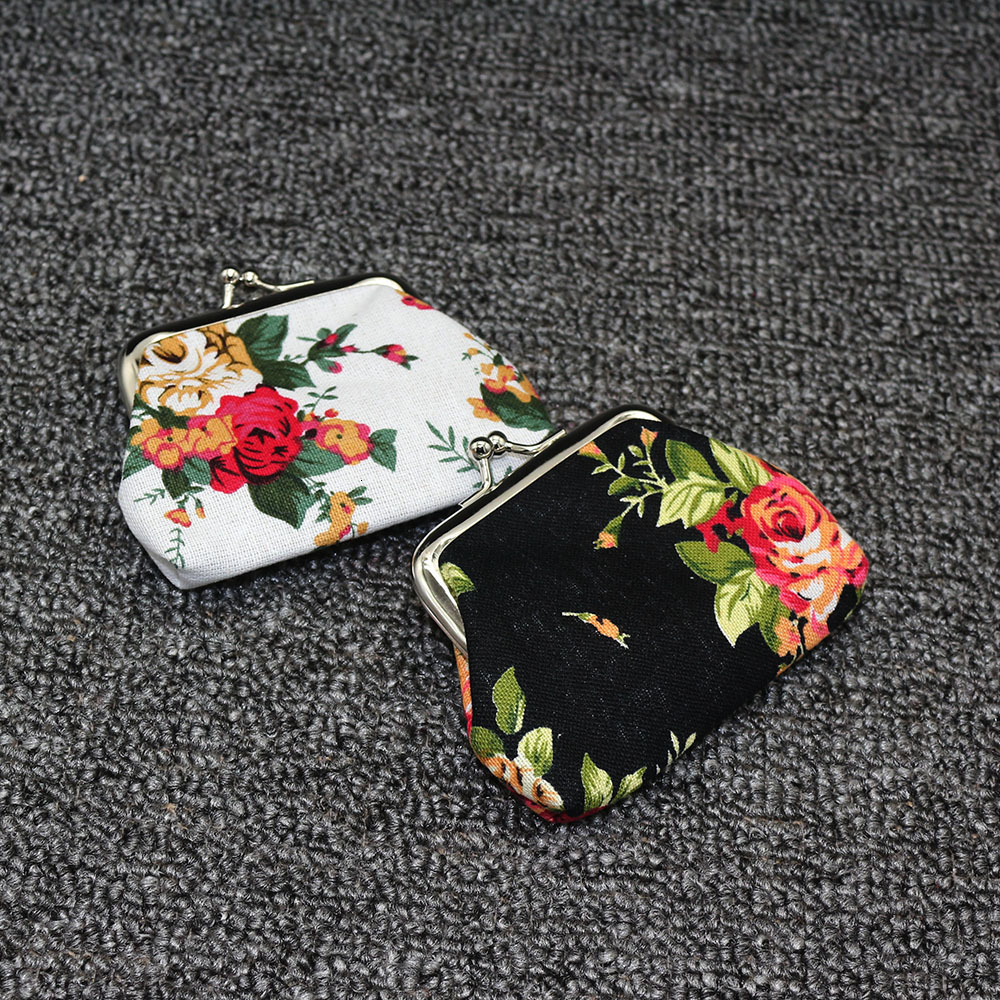 New Style Free Delivery Designer Bag Canvas Mini Women's Fabric Coin Printed Ethnic Style Change Bag, Children's Small Wallet New Designer B