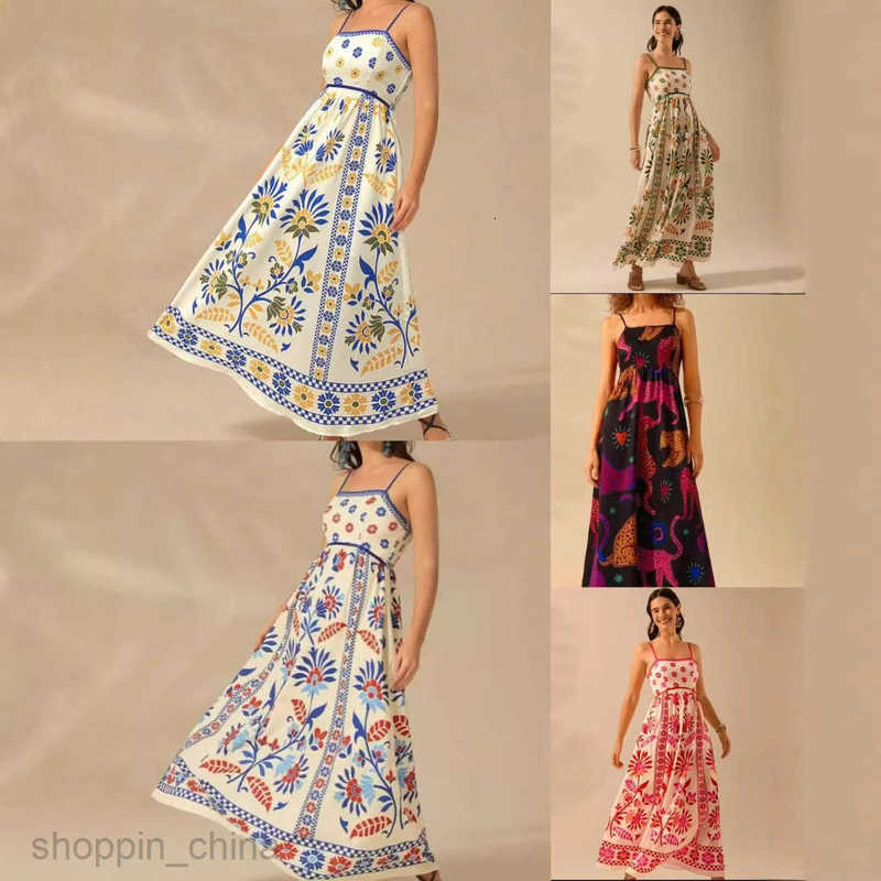 Women Dresses summer new floral printed camisole dress with vacation women's clothing